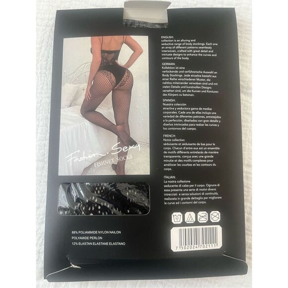 Utralplayer Enchanting l Black Bodystocking NEW - Picture 2 of 3